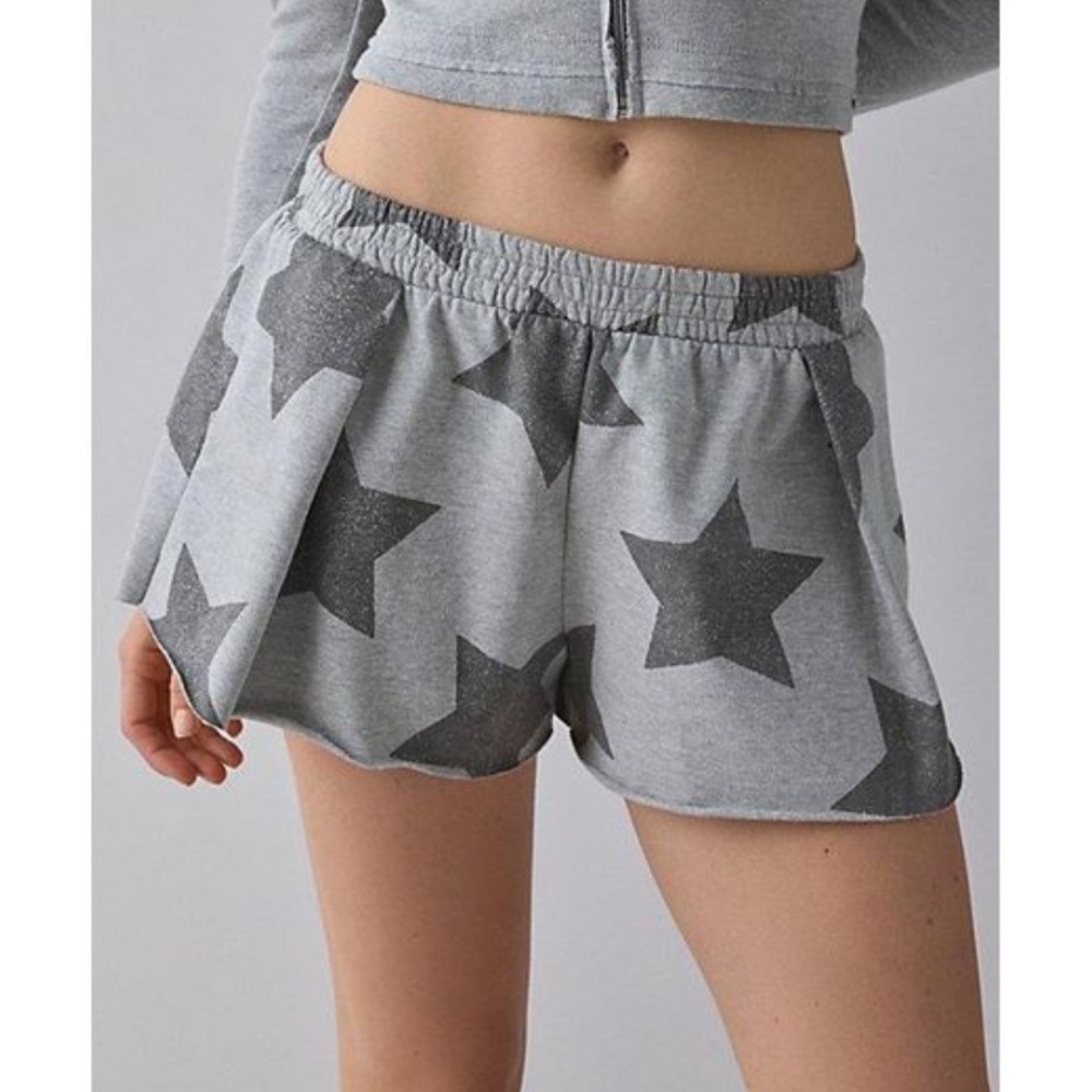 Urban Outfitters Out From Under Grey Star Print Shorts